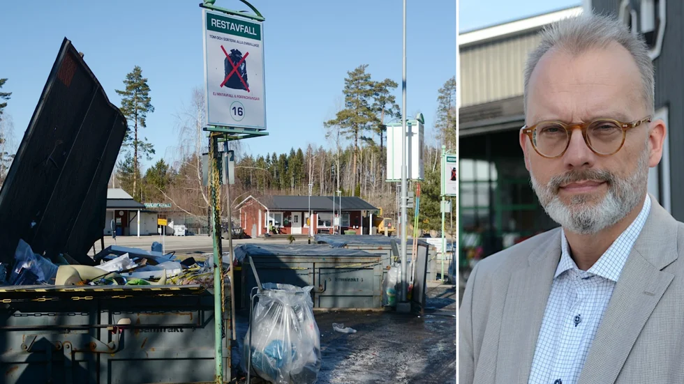 Det kommunala bolaget Vimmerby Energi och Miljö AB tog bort den egna personalen från återvinningscentralen den 1 mars. Nu står det klart att en privat entreprenör fortsätter att sköta anläggningen i minst fyra månader till. "Vi måste lösa bemanningen medan vi rekryterar", motiverar Olle Fogelin på Vemab.