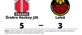 Luleå föll efter dålig start mot Örebro Hockey J20
