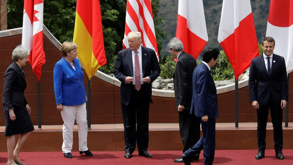 TOPPMÖTET. Donald Trump deltog bland annat på G7-mötet på Sicilien. Angela Merkel förhåller sig dock avvaktande.?