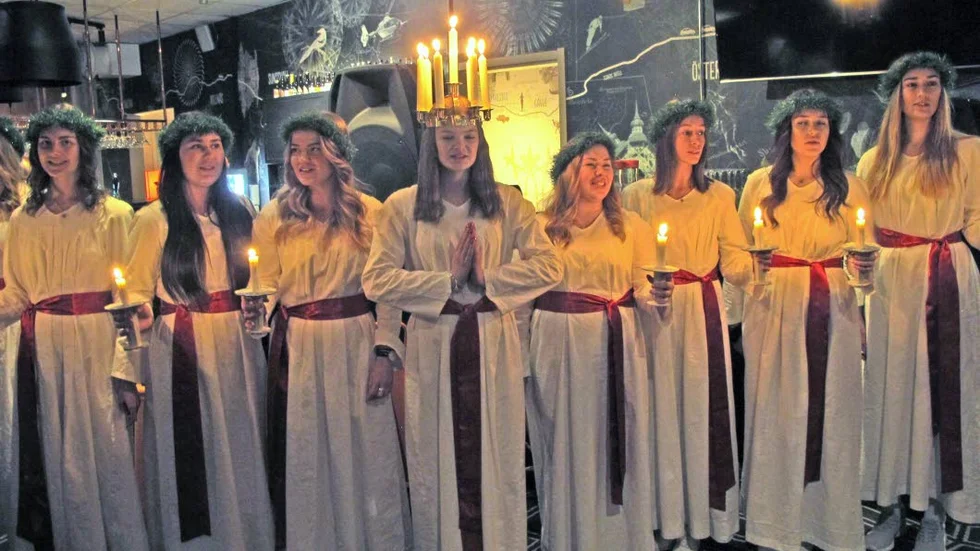 Norrbottens Lucia besökte SPF:s julfirande