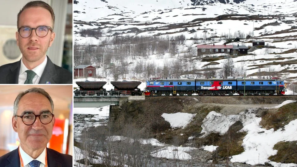 Infrastrukturminister Andreas Carlsson (KD) och Trafikverkets generaldirektör Roberto Maiorana kan ännu inte lova hur mycket Norrbotniabanan eller dubbelspår längs Malmbanan kan påskyndas.  "Men ett kort utredningsuppdrag på sex månader visar att det är brådskande nu", säger ministern.  