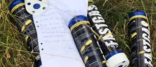 Tuber med lustgas ligger överallt