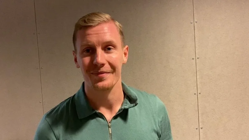 Nye backen Erik Sachs är på plats hos Motala AIF och kommer att pendla från Linköping i år.