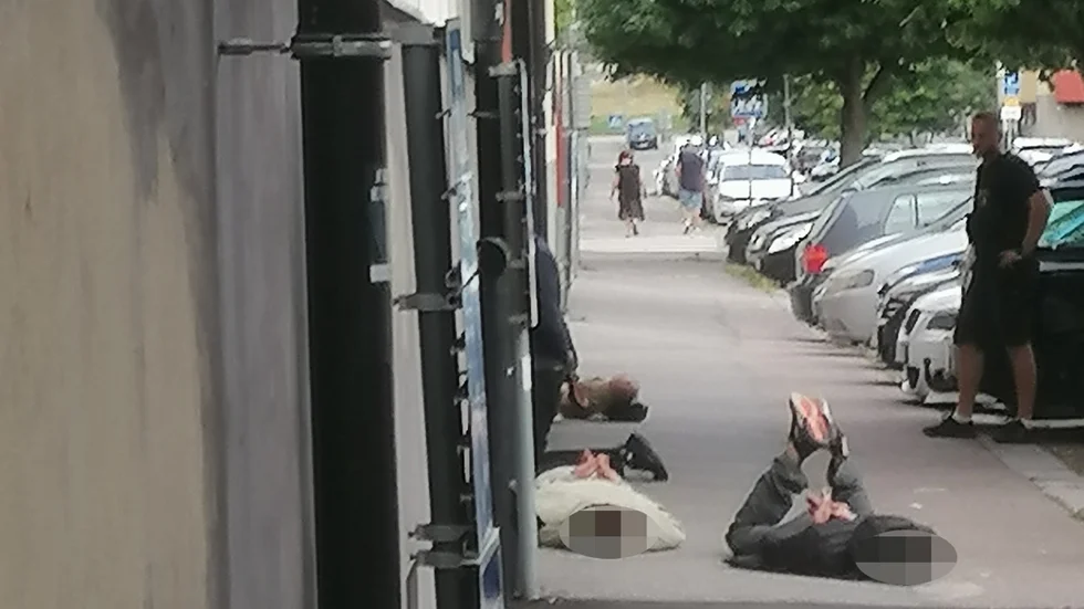 På eftermiddagen den 20 augusti greps flera personer under dramatiska former i Eskilstuna.