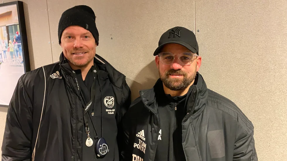 Motala AIF:s tränarpar Martin Axén och Pierre Walfridsson lotsade sitt lag på Tunavallen, mot superettanlaget AFC Eskilstuna.