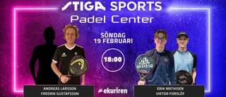 Hett toppmöte i Stiga – se padelmatchen här
