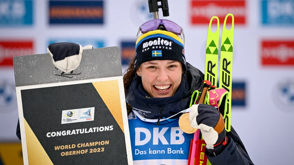 VM-guld till Hanna Öberg.