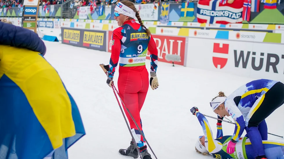 Tiril Udnes Weng efter sprintfinalen.