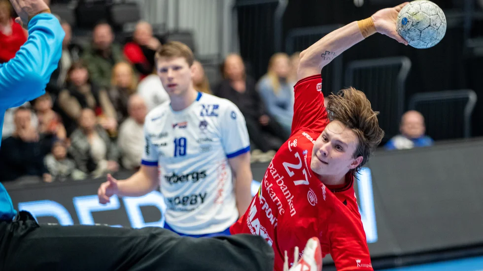 Johan Palm liksom hela förvaret var lysande mot Aranäs. Nu väntar Redbergslid i ännu en viktig match.
