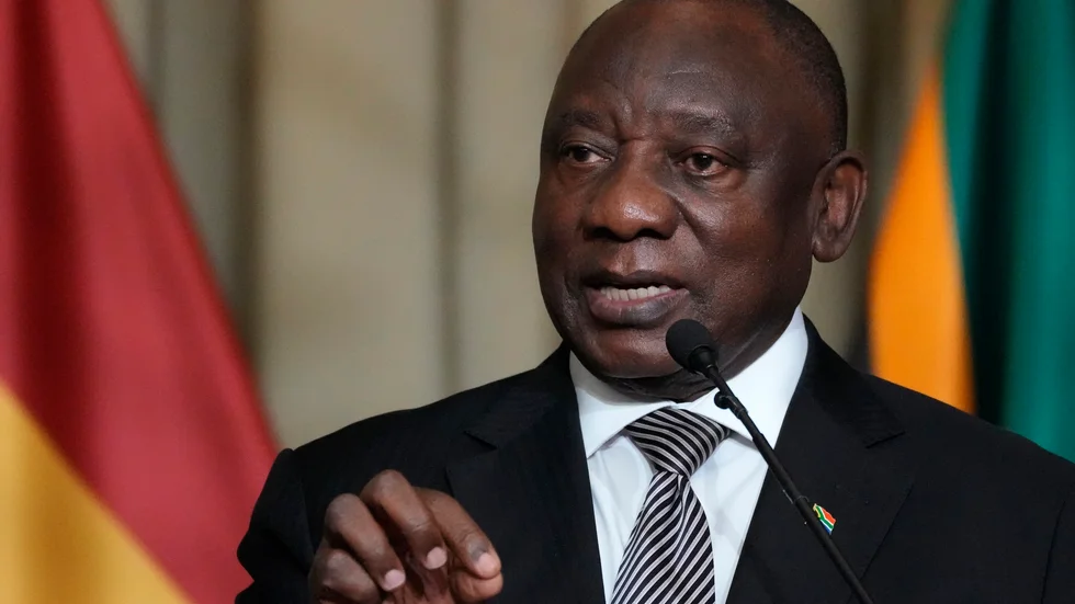 Sydafrikas president Cyril Ramaphosa.