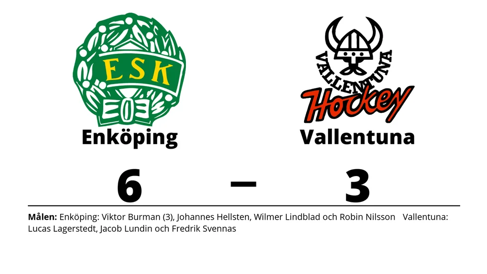 Enköpings SK vann mot Vallentuna Hockey