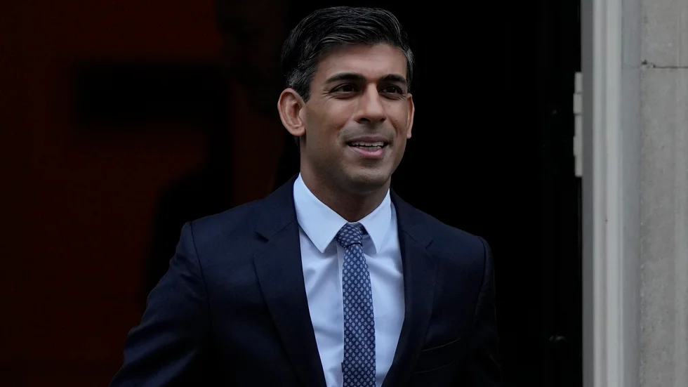 Storbritanniens premiärminister Rishi Sunak har antytt att man förbereder ny lagstiftning för att förbjuda strejker. Bild från i onsdags.