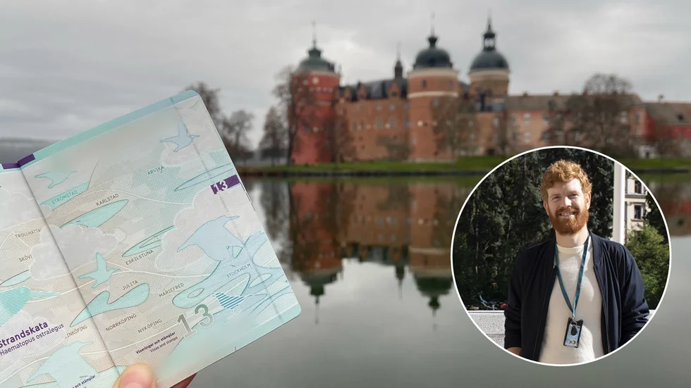 Gripsholms slott finns med i boken Nils Holgerssons underbara resa genom Sverige – och därför har Mariefred tagit plats i de nya passen. Jacob Österlindh från Polisen har lett arbetet med att bland annat välja orter och städer till passbokens sidor.