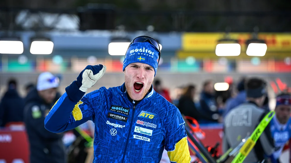 Sebastian Samuelsson efter att ha tagit sitt andra VM-brons i Oberhof.