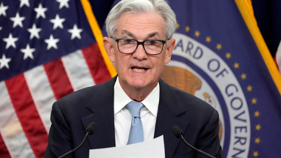 Centralbanken Federal Reserve med ordförande Jerome Powell.