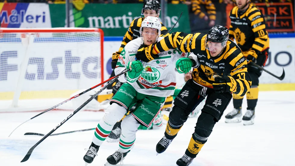 Pär Lindholm var en av AIK:s främsta i fredagens heta slutspelsdrabbning med Rögle. 