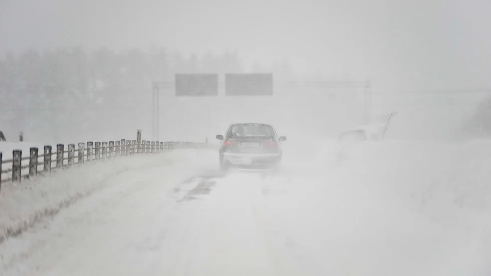 Våren är här, men nu kommer snön.