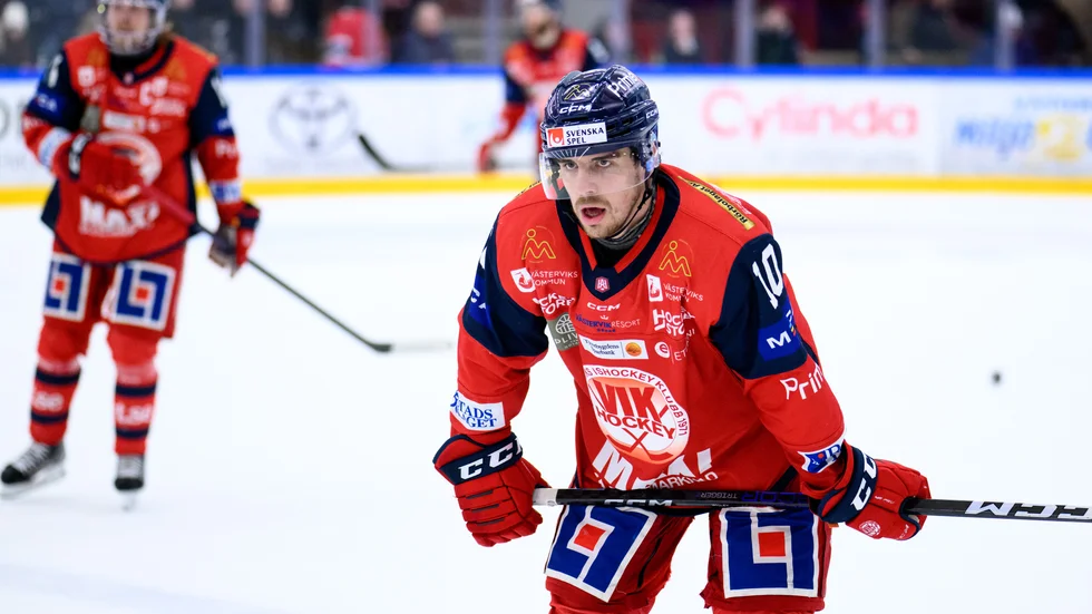 Mattias Wigley deppar sedan det blivit klart att VIK åker ur Hockeyallsvenskan.