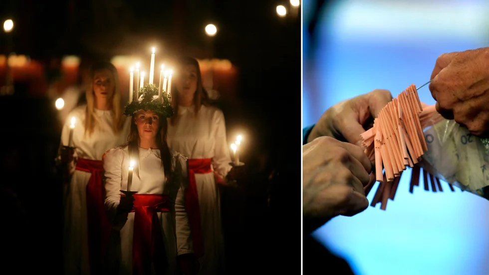 Lotten har fått avgöra vem som blir Enköpings lucia i år. På bilden syns Enköpings lucia 2006, Emelie Färnkvist. 