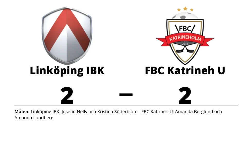 Linköping IBK Ungdom spelade lika mot FBC Katrineholm U-lag