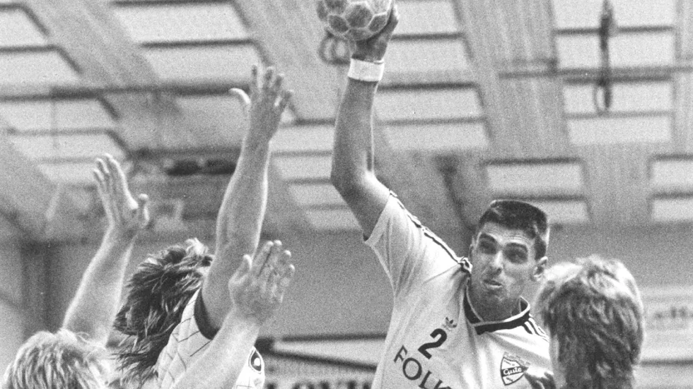 Thomas "Bossen" Karlström under den allsvenska sejouren med VIF Gute. Nu är det politik som gäller för honom.