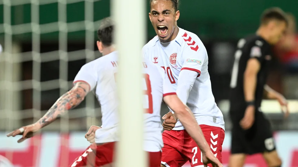 Yussuf Poulsen fick en plats i den danska VM-truppen. Arkivbild.