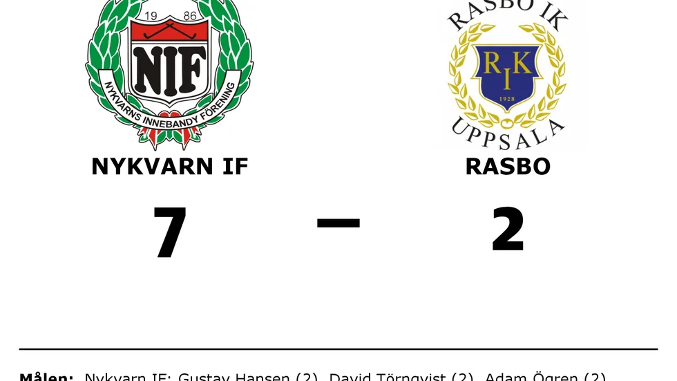 Nykvarns IF vann mot Rasbo IK
