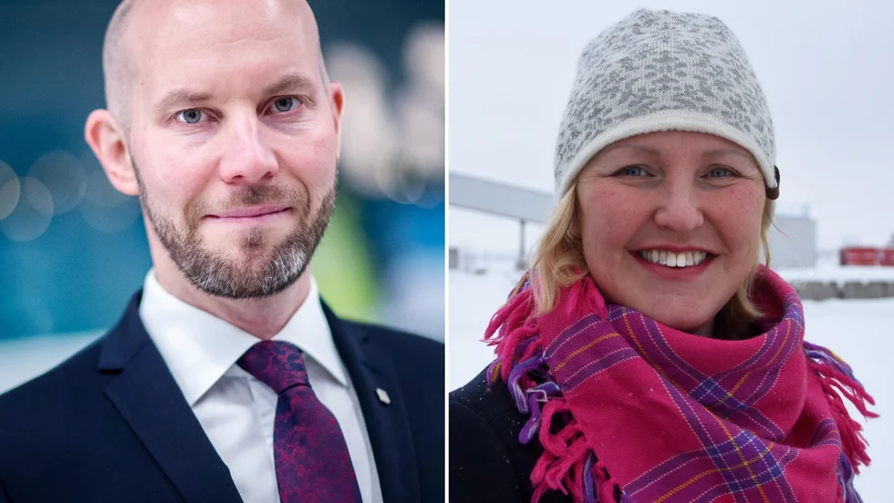 Claes Nordmark och Carina Sammeli, socialdemokratiska kommunalråd i Boden respektive Luleå.