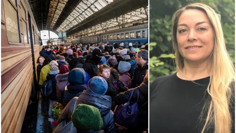 Vad är skillnaden mellan bomber i Ukraina och i Syrien, Jemen, Irak eller var som helst i världen där, kvinnor, män och barn tvingas fly för sina liv, frågar Viviane Obaid. 