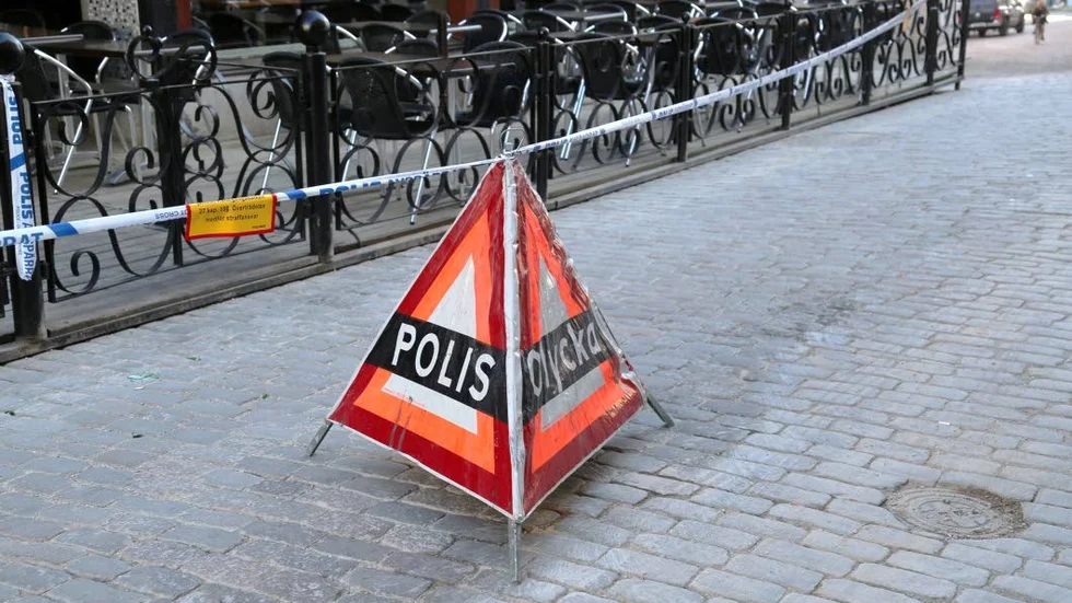 Det var på denna uteservering som det började brinna.