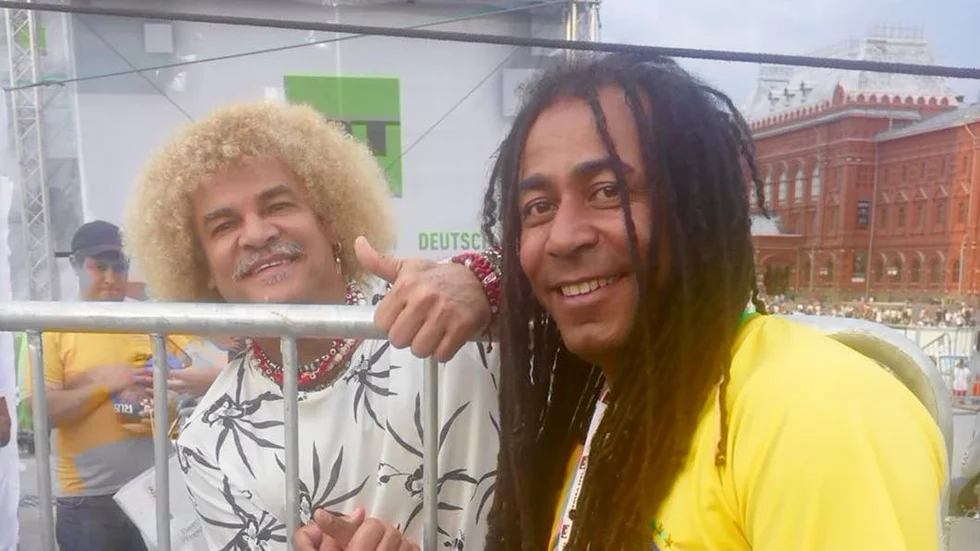 Hady Kareka och Carlos Valderrama.