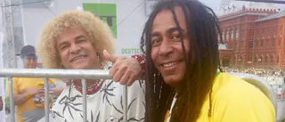 Hady Kareka fick hänga med legendaren