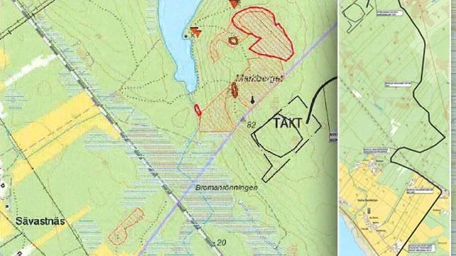 MARKBERGET. Produktion i den planerade bergtäkten beräknas till 1 500 000 ton under en 25-årsperiod.