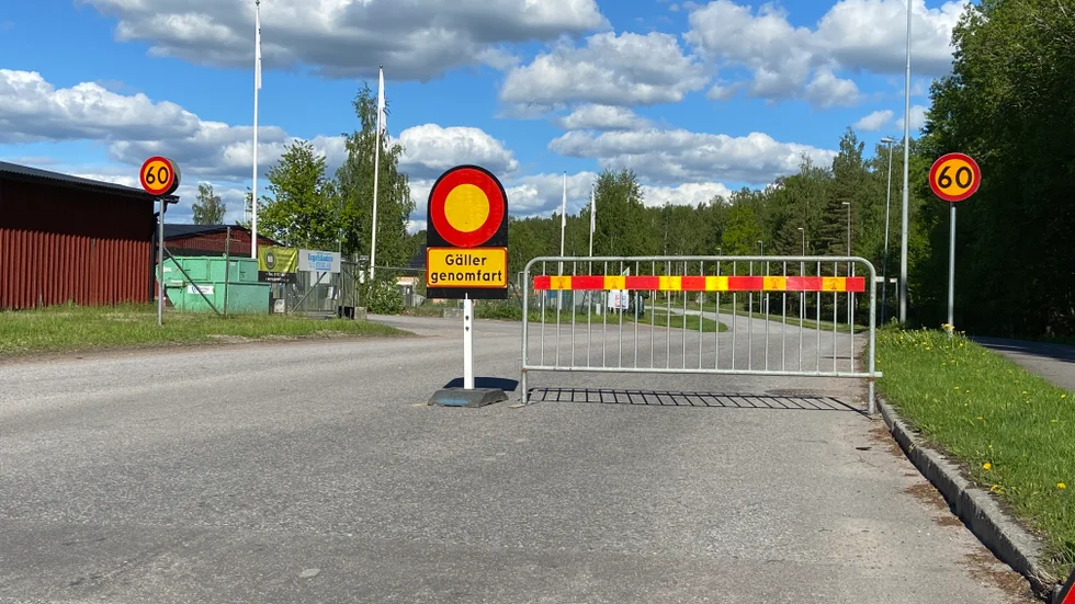Industrigatan blir inte helt återställd förrän i vår. 