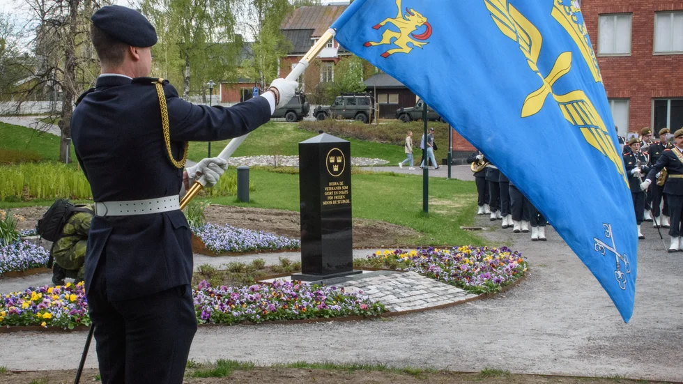 När Veterandagen firades i Luleå så invigdes även en minnessten.