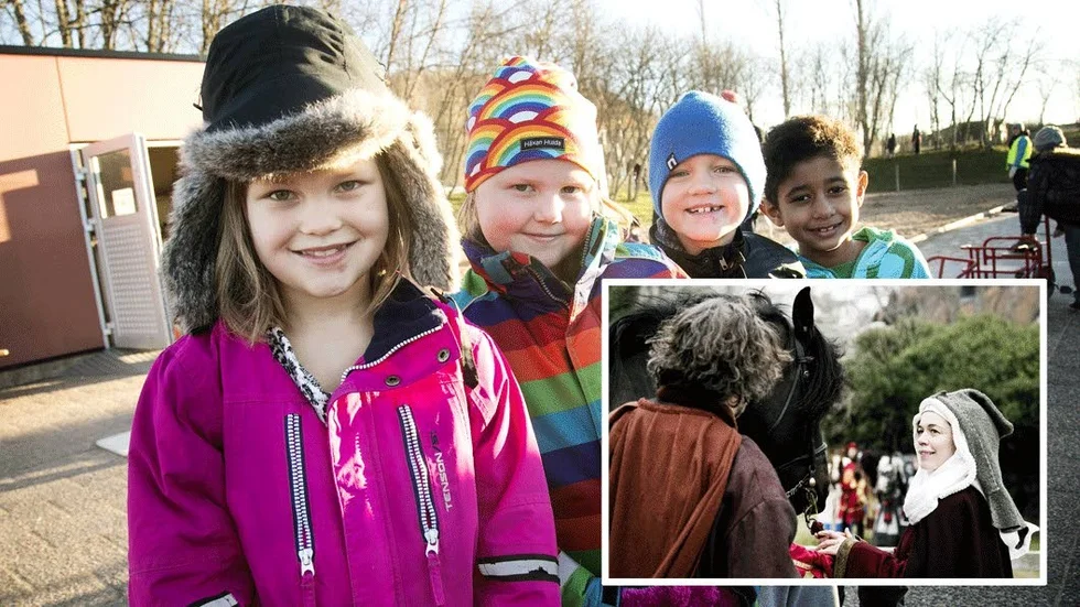 Rebecka Olsson, Iris Sollerman, Benjamin Malmqvist och Saif Karim går i ettan.