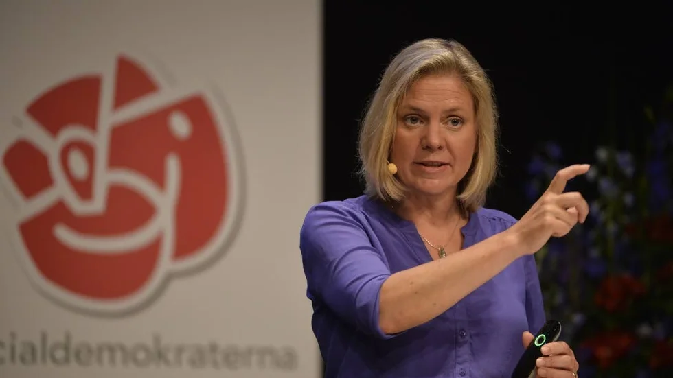 Arbetslösheten måste sänkas. Finansminister Magdalena Andersson (S) har en ekonomi för fler jobb.?
Foto: Henrik Montgomery/ TT