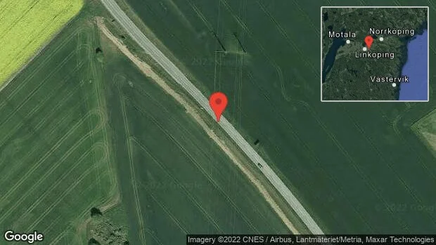 En personbil i trafikolycka