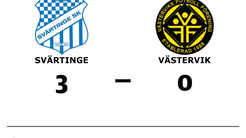 Svärtinge SK vann mot Västerviks damfotboll IF