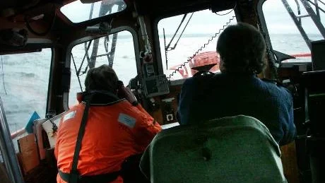 Övning till havs. Det kan gå tufft till, när stora fartyg ska lotsas genom de gotländska farvattnen. Här övar lotsbåten i en vindstyrka på 15 meter per sekund.Arkivfoto: Ulf Glimfalk