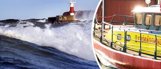 Sjöräddningen fick rädda nödställda i Visby hamn