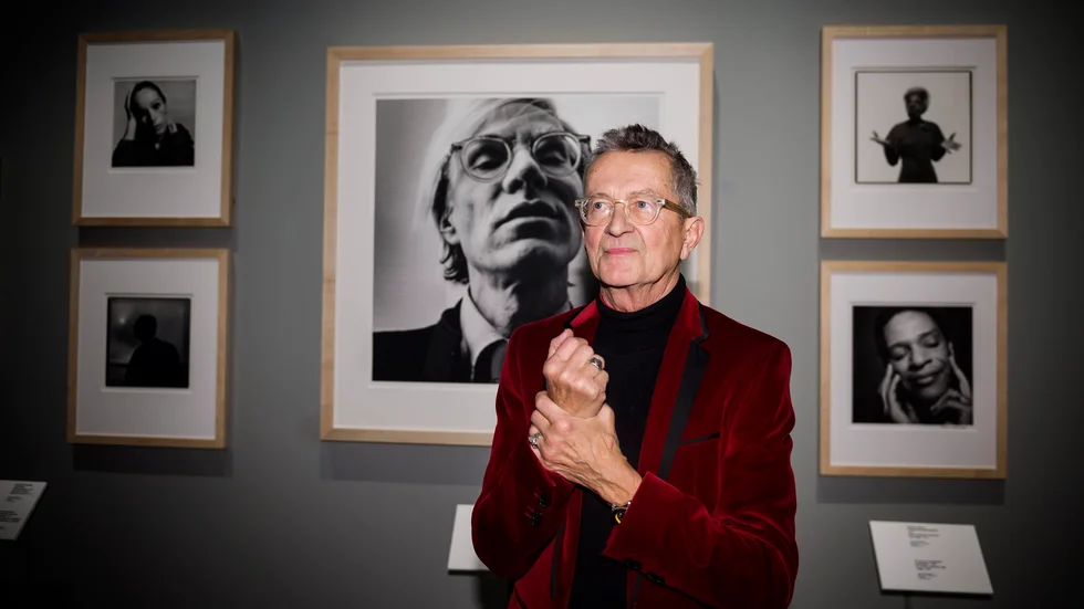 Hans Gedda vid en tidigare utställning på Nationalmuseum. Arkivbild.