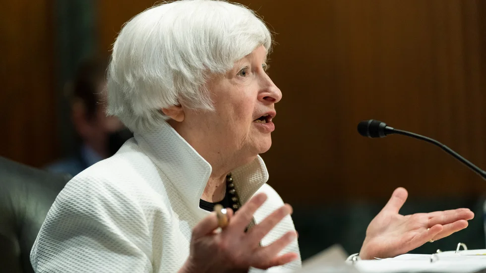 USA:s finansminister Janet Yellen grillades om inflationsproblemet i samband med en senatutfrågning om budgeten för 2023 tidigare i veckan.