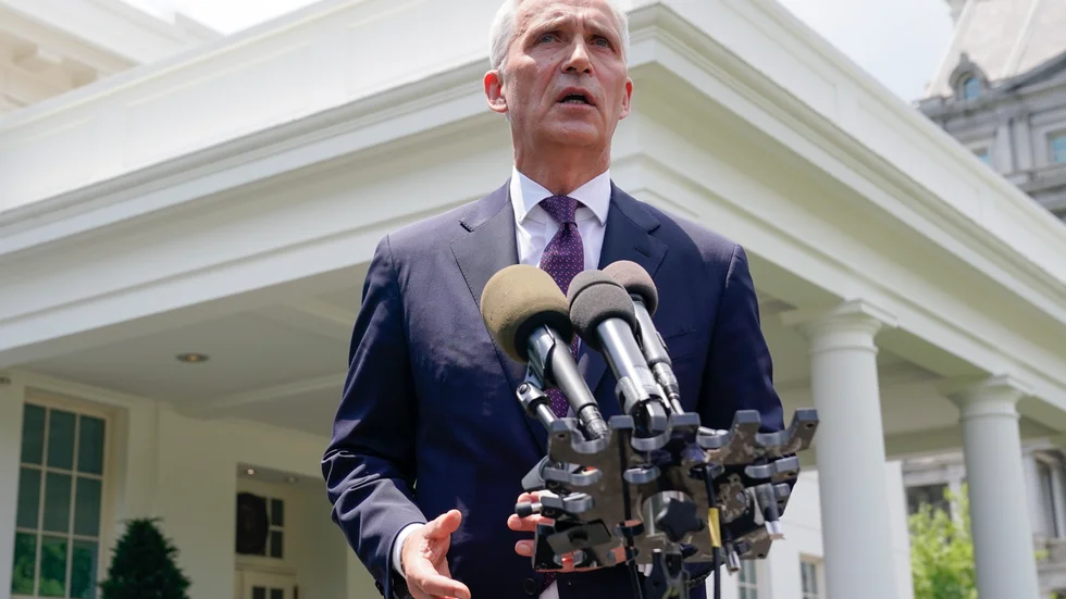 Natos generalsekreterare Jens Stoltenberg vid ett besök i Vita huset tidigare i juni.