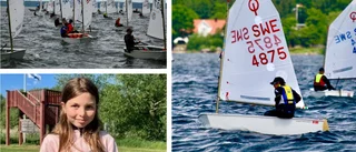 Josefin, 9, tävlar i optimistjolle: "Kul redan första dagen"