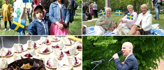 Tårta, nationalsång och svenska flaggor • Nationaldagsfirandet för öns nya medborgare tillbaka efter två pandemiår 