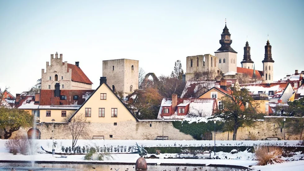 Chanserna för en vit jul på Gotland är ganska liten i år.