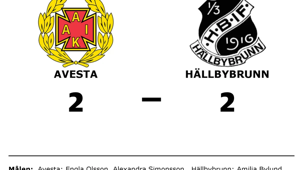 Avesta AIK spelade lika mot Hällbybrunns IF