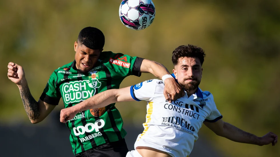 Moustafa Zeidan vinner även en nickduell mot Varberg. Siriusmittfältaren var briljant i andra halvlek och låg bakom båda målen när laget fick revansch.