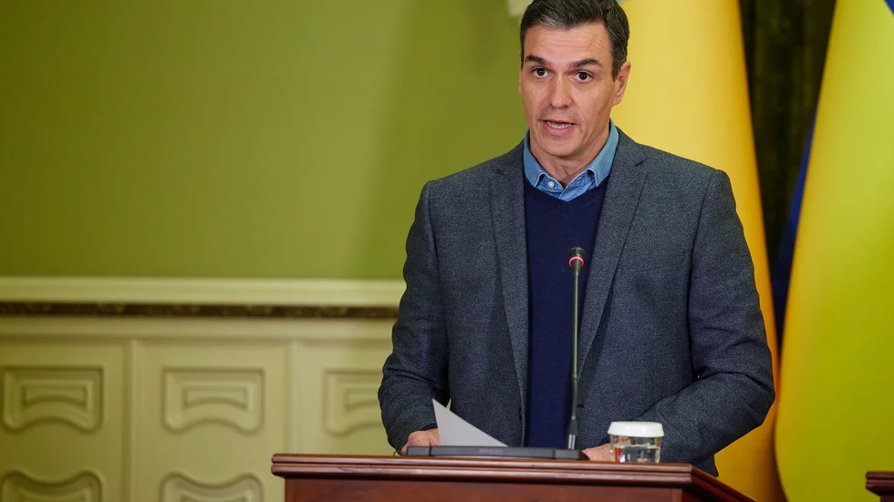 Spaniens premiärminister Pedro Sánchez mobiltelefon har avlyssnats. Arkivbild.